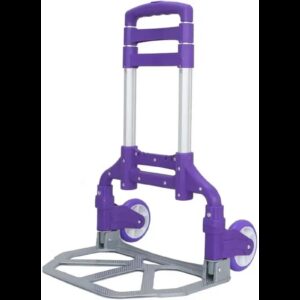 Портативний складний візок на коліщатках до 80 кг Folding Hand Truck Фіолетовий Алюмінієвий