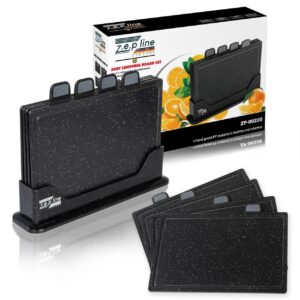 Набір обробних дощок 5 предметів у трьох кольорах Zepline ZP00220 (Чорний)