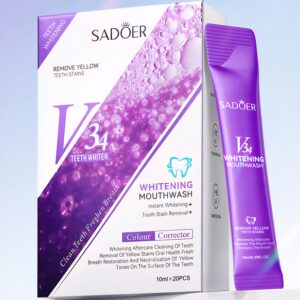 Ополіскувач для порожнини рота з інтенсивним вибілюванням Sadoer V34 Whitening Mouthwash