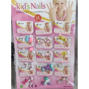 Накладні нігті дитячі 12шт на листі