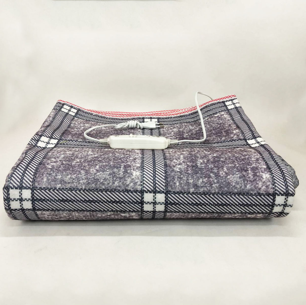 Електричне простирадло. Простирадло з підігрівом Electric Blanket 150х180см сірий - Image 2