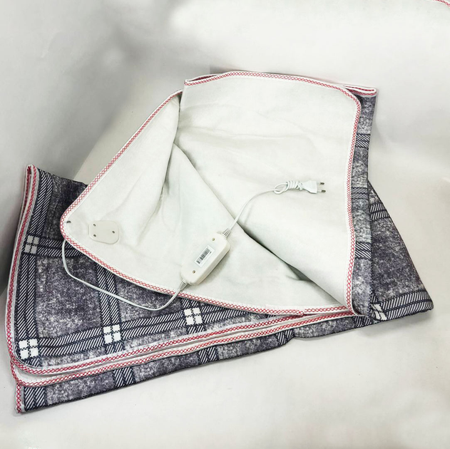 Електричне простирадло. Простирадло з підігрівом Electric Blanket 150х180см сірий - Image 3