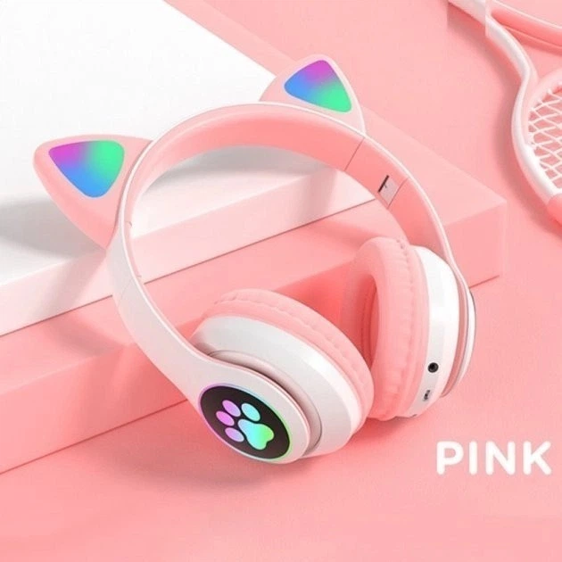 Бездротові Bluetooth-навушники з вушками з LED-підсвіткою JST-28