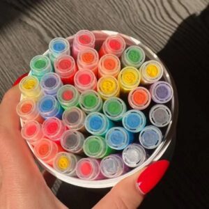 Маркери акварельні 36шт з печаткою у білому відрі Water color pen 638-36