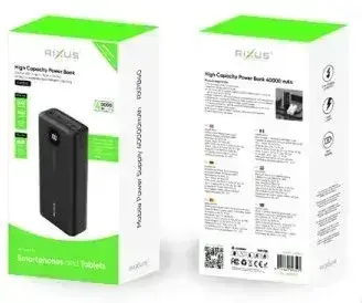 Повербанк Power Bank 40000 mAh 22.5W Rixus RXPB40 - Зображення 2