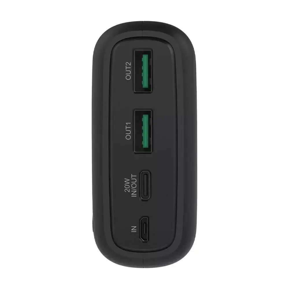 Павербанк Rixus 30000 mAh RXPB38B 22.5W Fast Charg 3 порти USB + Type-C швидка зарядка Power Bank - Image 3