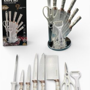Набір ножів із нержавіючої сталі з підставкою RB-2323