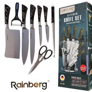 Набір кухонних ножів Rainberg з підставкою RB-2499