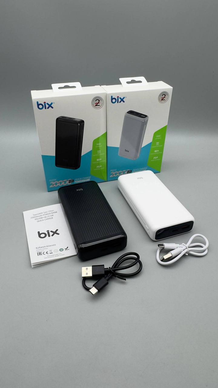 Портативний зарядний пристрій Power Bank BIX BXPB23 20000 мАг, USB 22,5W+ Type-C PD 20W 20000mAh