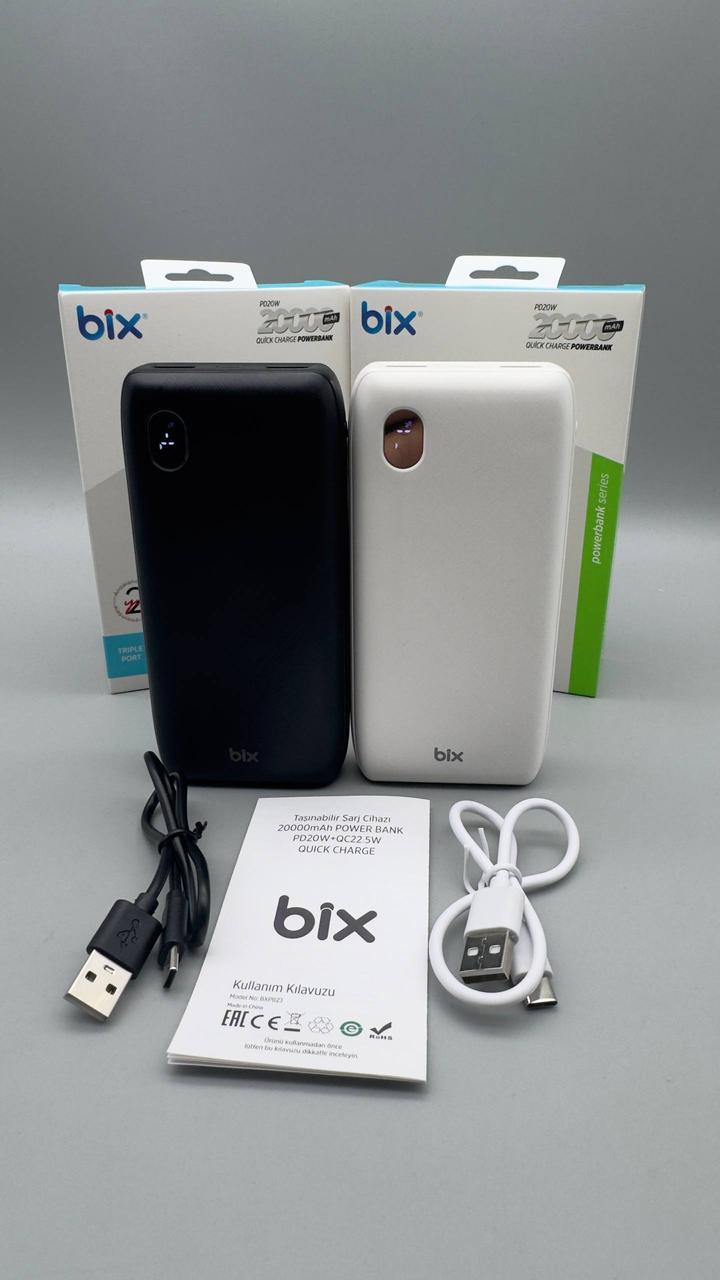 Портативний зарядний пристрій Power Bank BIX BXPB23 20000 мАг, USB 22,5W+ Type-C PD 20W 20000mAh - Зображення 5