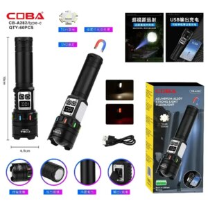 Суперпотужний Ліхтар CB-A282-TG+COB Li-Ion акумулятор. power bank ЗУ Type-C магніт zoom Box NIGHT VISION FLUORESCENCE