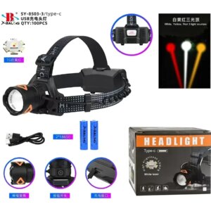 Суперпотужний фонар налобний Type-C TG Bailong SY-8503-3-TG