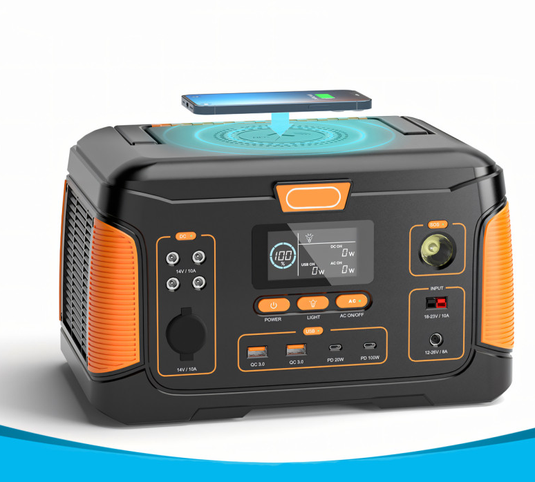 Портативна електростанція WX1438, 650W, (171 000 мАг), роз'єми: USB, Type-C, DC, 2 розетки, ліхтар - Image 3