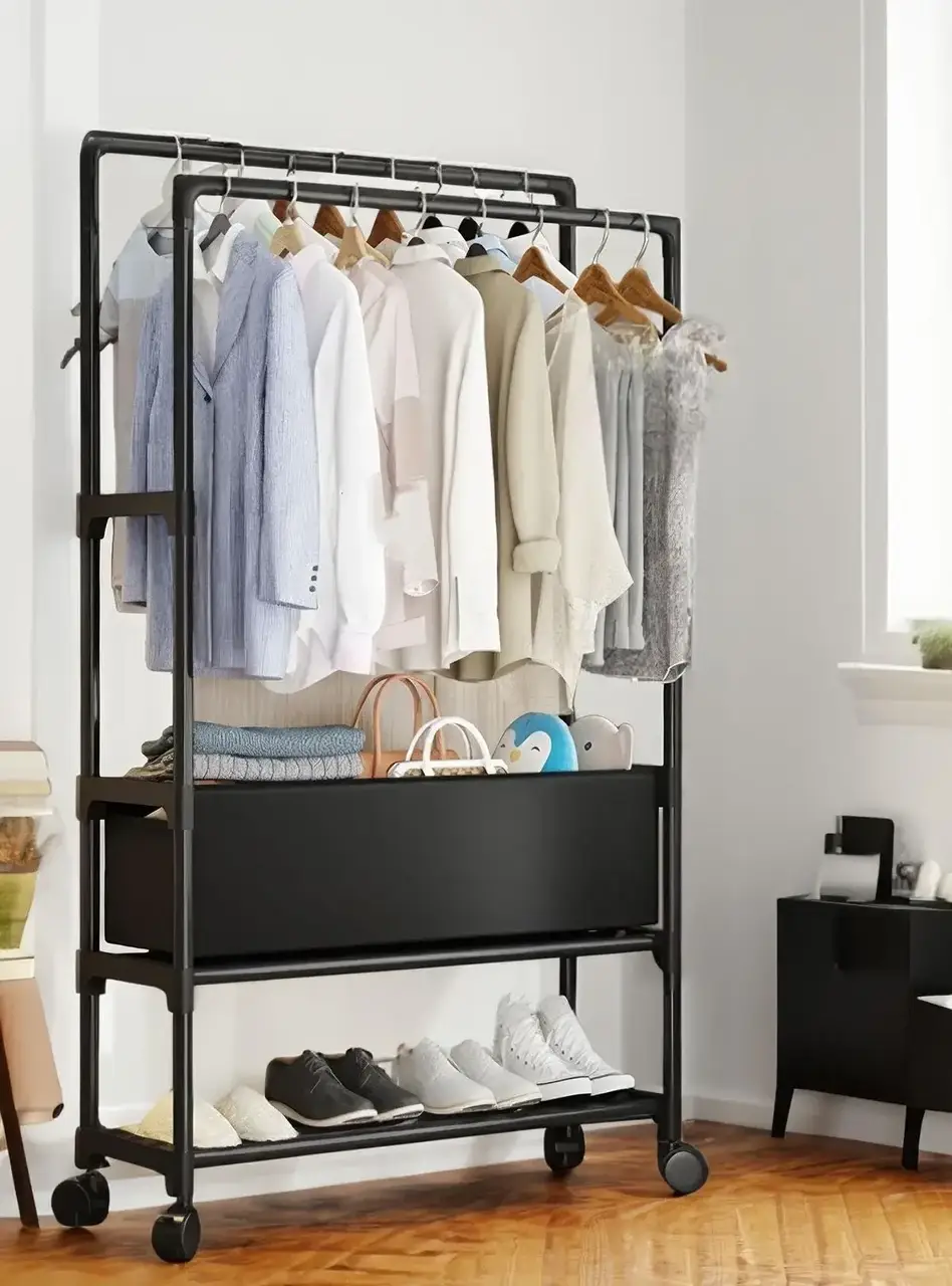 Стійка-вішалка на колесах для мов та взуття (YH9918-3A) - Image 3