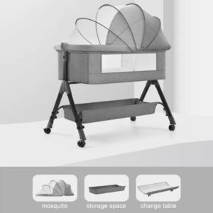 Ліжко дитяче з великою корзиною для зберігання 4 в 1 (D929) (92/80/68)