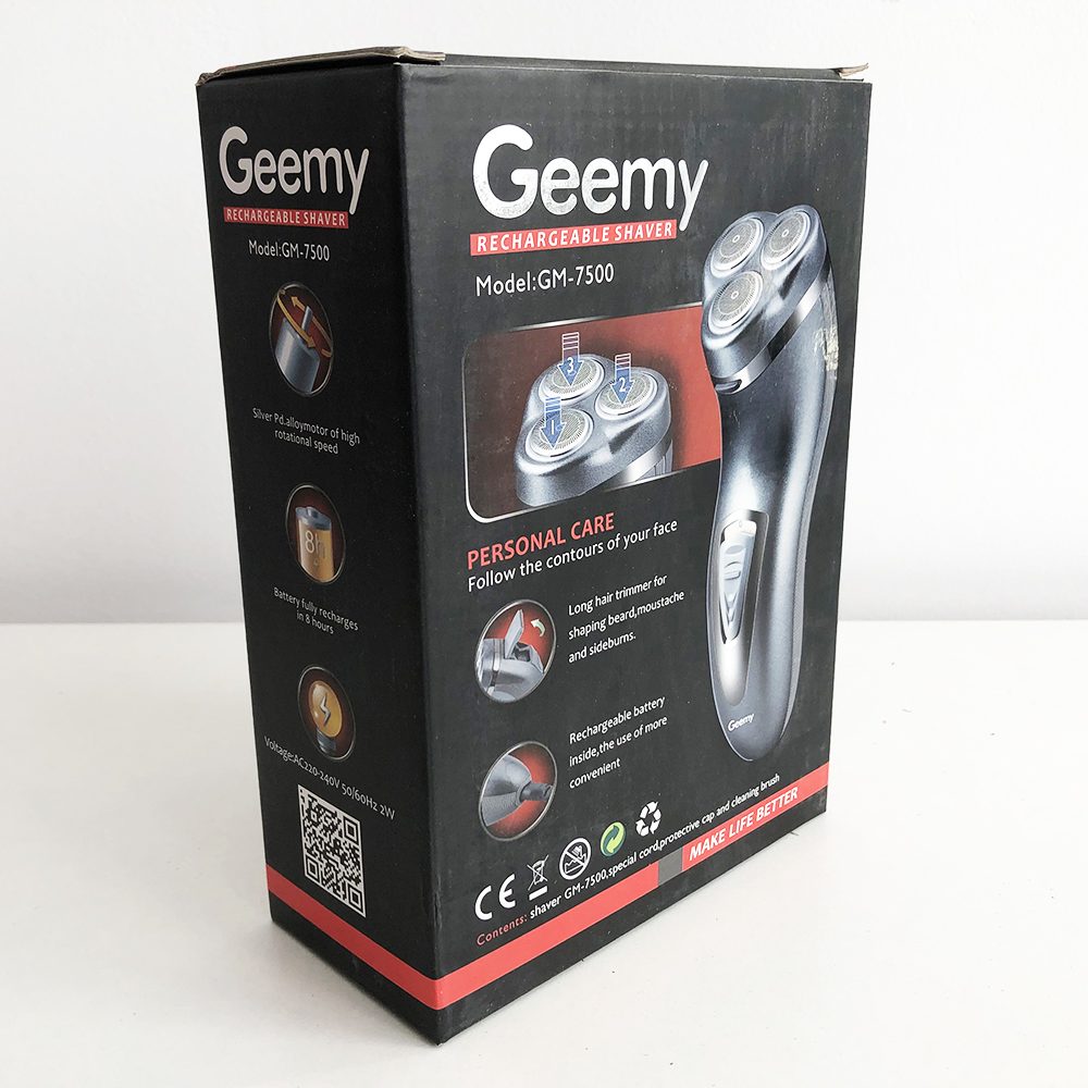 Електробритва з триммером GEMEI GM-7500, електробритва з насадками для бороди, триммер для бороди - Image 8