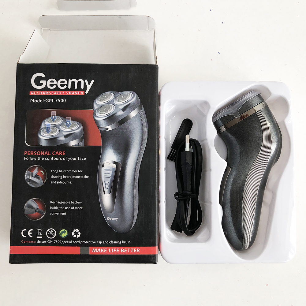 Електробритва з триммером GEMEI GM-7500, електробритва з насадками для бороди, триммер для бороди - Image 9