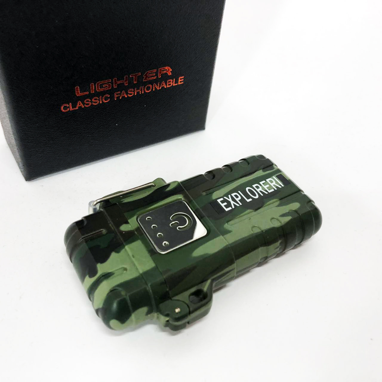 Запальничка імпульсна JL317 Explorer, Вітрозахисна запальничка, Запальничка юсб з гравіюванням - Зображення 12