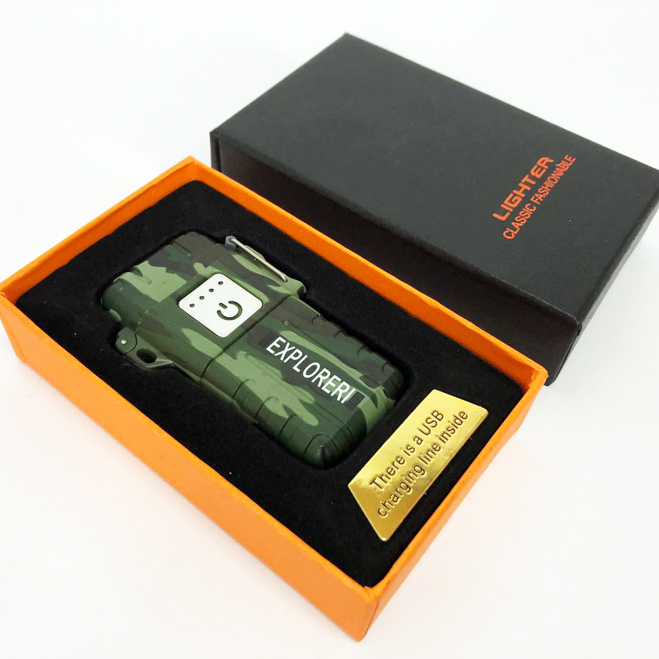 Запальничка імпульсна JL317 Explorer, Вітрозахисна запальничка, Запальничка юсб з гравіюванням - Зображення 9
